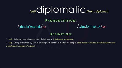 define diplomatic person.